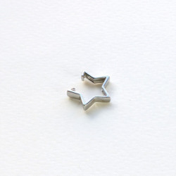 Earcuff cover gold estrella color Plateado perspectiva 1