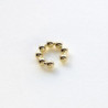 Earcuff cover esferas color Dorado perspectiva 1