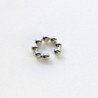 Earcuff cover esferas color Plateado perspectiva 1