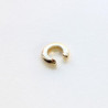 Earcuff cover gold herradura liso perspectiva 1