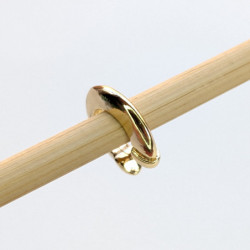 Earcuff cover gold herradura liso perspectiva 3