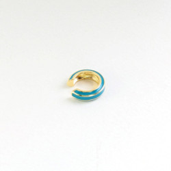 Earcuff vinilo colores biselado color Turquesa perspectiva 2