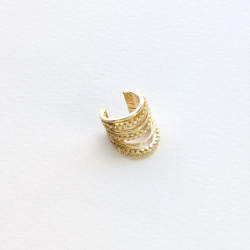 Earcuff cover gold collar inclinado perspectiva 1