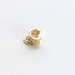 Earcuff cover gold collar inclinado perspectiva 2