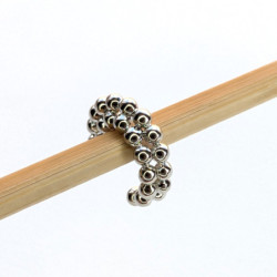 Earcuff cover gold esferas inclinado perspectiva 3
