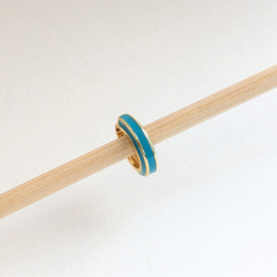 Earcuff vinilo colores biselado color Turquesa perspectiva 3