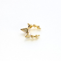 Earcuff cover gold taches blancos perspectiva 2