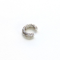 Earcuff cover gold vetas blancos perspectiva 2