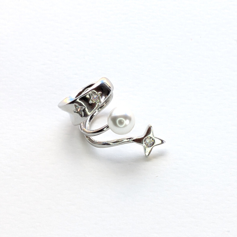 Earcuff cover gold perla y estrella perspectiva 1 Earcuff cover gold perla y estrella perspectiva 1