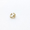 Earcuff cover gold corazón blanco perspectiva 2