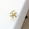 Earcuff cover gold estrella de mar circones blancos perspectiva 4