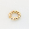 Earcuff cover gold trenza grande perspectiva 2