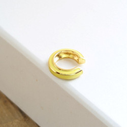 Earcuff vinilo colores biselado color Amarillo perspectiva 4