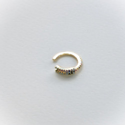 Earcuff cover gold bifurcado circones colores perspectiva 1