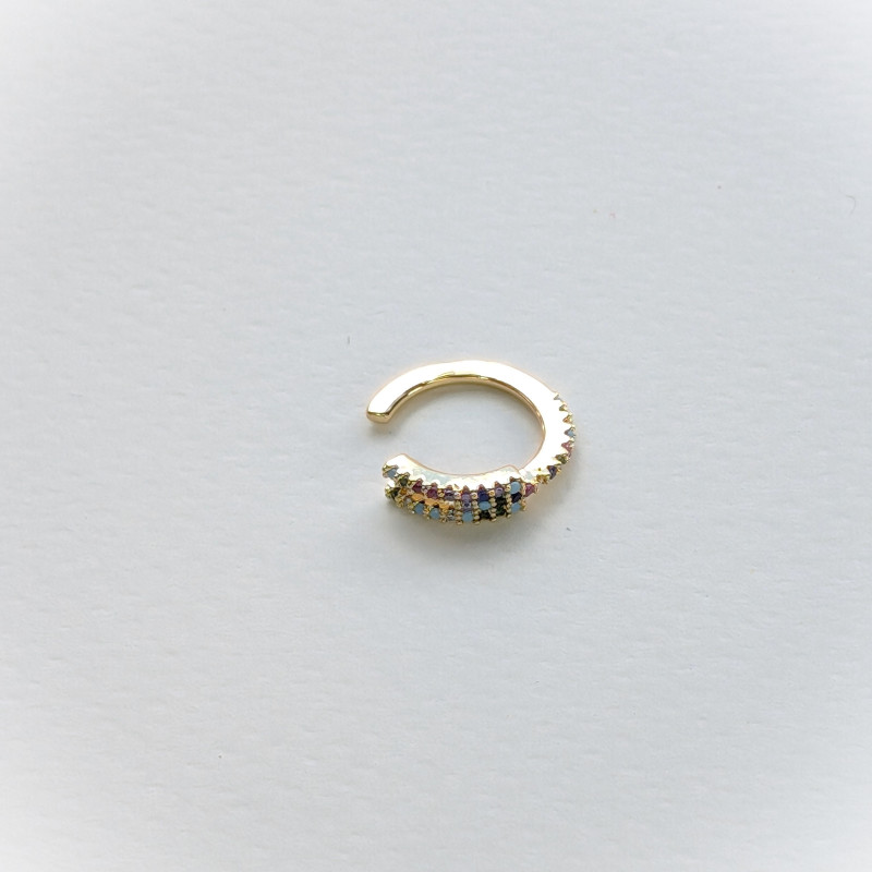 Earcuff cover gold bifurcado circones colores perspectiva 1 Earcuff cover gold bifurcado circones colores perspectiva 1