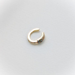 Earcuff cover gold bifurcado circones colores perspectiva 2