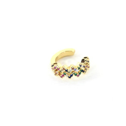 Earcuff cover gold corona circones colores perspectiva 1