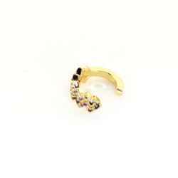 Earcuff cover gold corona circones colores perspectiva 2