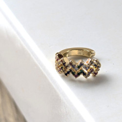 Earcuff cover gold corona circones colores perspectiva 4