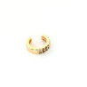 Earcuff cover gold doble línea circones colores perspectiva 2