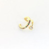 Earcuff cover gold dije y línea circones colores perspectiva 3