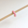 Earcuff vinilo biselado color Rosado perspectiva 3