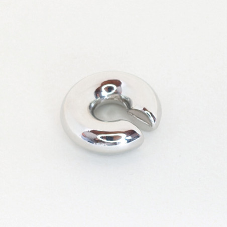 Earcuff plateado Chunky grande perspectiva 1