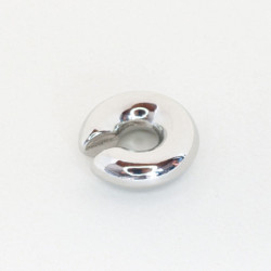 Earcuff plateado Chunky grande perspectiva 2