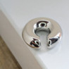 Earcuff plateado Chunky grande perspectiva 4
