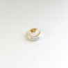 Earcuff vinilo biselado color Blanco perspectiva 1