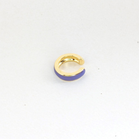 Earcuff sencillo morado perspectiva 1