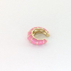 Earcuff biselado fucsia perspectiva 2