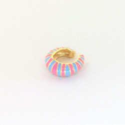 Earcuff vinilo colores fucsia y lavanda perspectiva 1