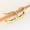 Earcuff colgante gota dorado perspectiva 3