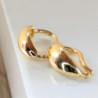 Earcuff colgante gota dorado perspectiva 4