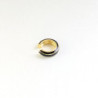 Earcuff vinilo biselado color Negro perspectiva 2