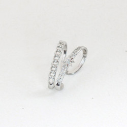 Earcuff doble línea circones perspectiva 2