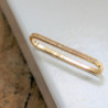 Earcuff sobreponer superior plano color Dorado perspectiva 4