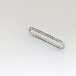 Earcuff sobreponer superior plano color Plateado perspectiva 1