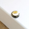 Earcuff vinilo biselado color Negro perspectiva 4
