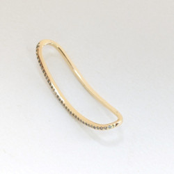 Earcuff sobreponer superior curvo color Dorado perspectiva 1