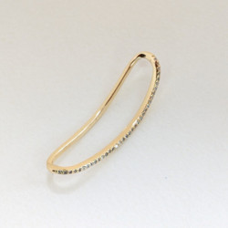 Earcuff sobreponer superior curvo color Dorado perspectiva 2