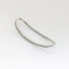 Earcuff sobreponer superior curvo color Plateado perspectiva 1