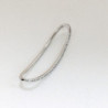 Earcuff sobreponer superior curvo color Plateado perspectiva 2