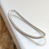 Earcuff sobreponer superior curvo color Plateado perspectiva 4