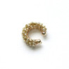 Earcuff tejido en mostacilla 1 color Dorado perspectiva 1