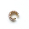 Earcuff tejido en mostacilla 1 color Rosa perspectiva 1