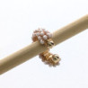 Earcuff tejido en mostacilla 1 color Rosa perspectiva 3