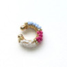 Earcuff tejido en mostacilla 3 colores perspectiva 2