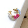 Earcuff tejido en mostacilla 3 colores perspectiva 4